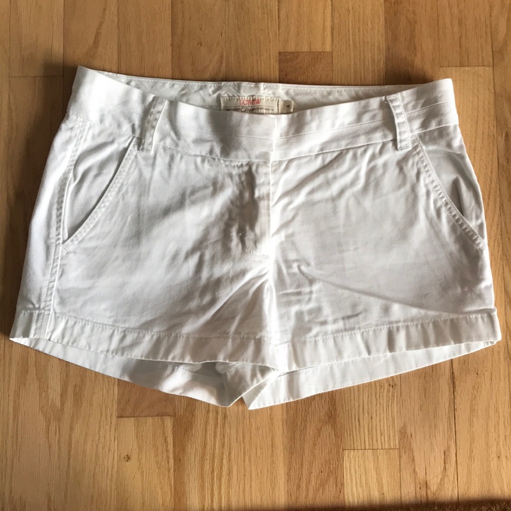 Jcrew, broke in chino shorts, size 4, 12” long